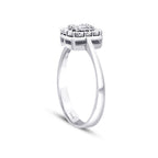 0,08 Carat Diamond Baguette Ring