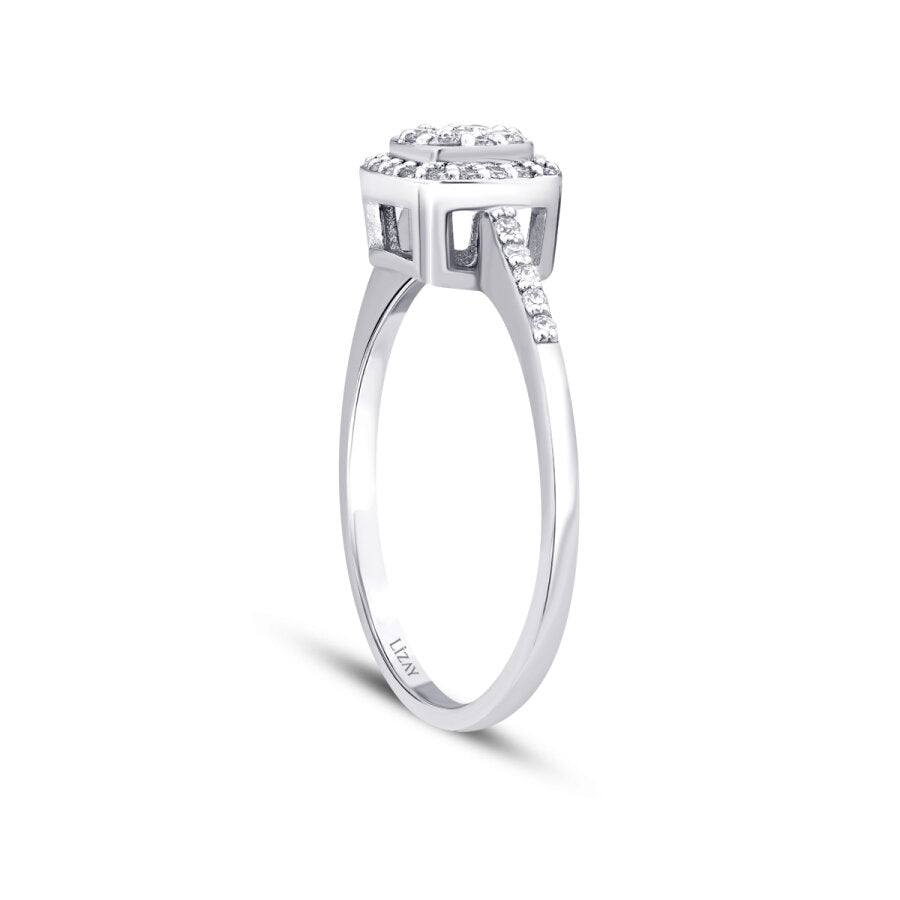 0,21 Carat Diamond Trend Ring