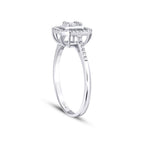 0,19 Carat Diamond Baguette Ring