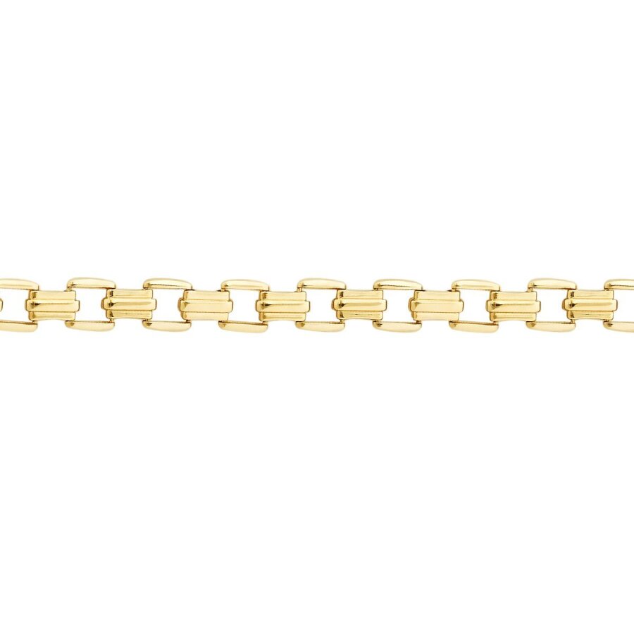 Gold Chain-Pattern Men’s Bracelet