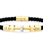 Gold Screw Men’s Bracelet