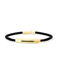 Gold Black Row Stone Men’s Bracelet