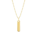 Gold Tag Men’s Necklace