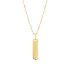 Gold Tag Men’s Necklace