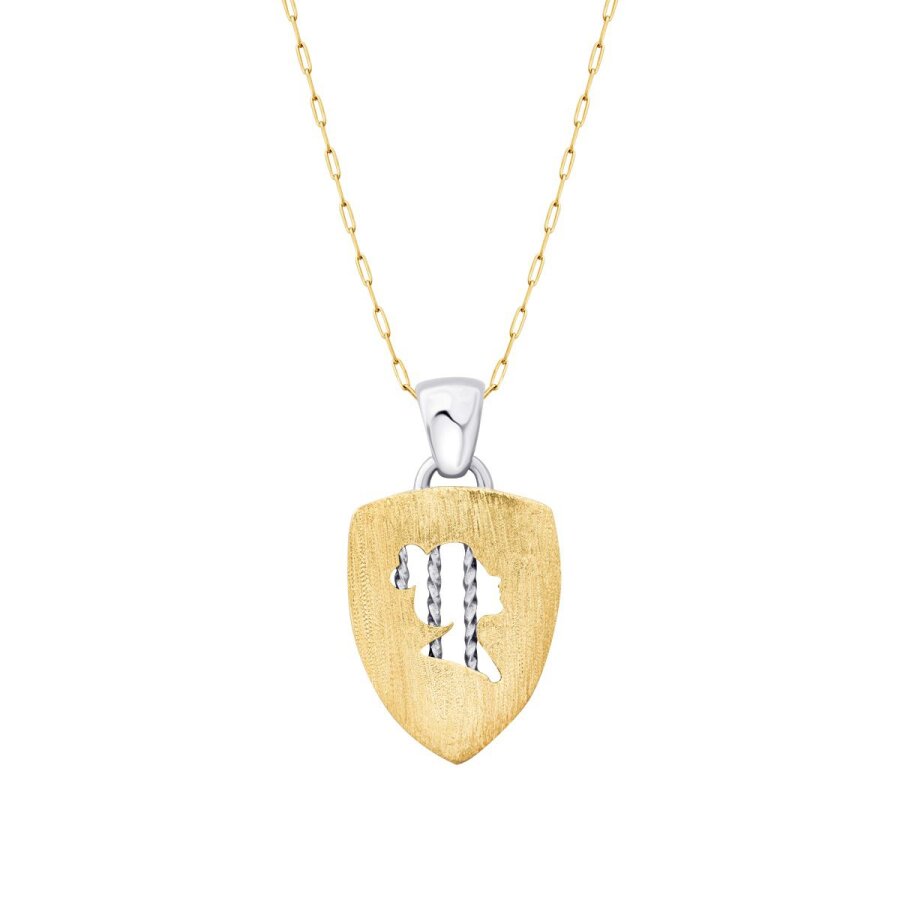 Gold Double-Sided Cage Necklace