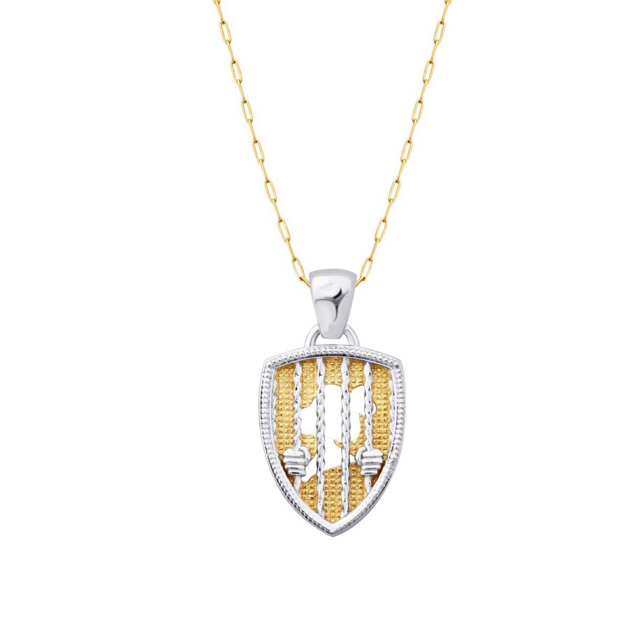 Gold Double-Sided Cage Necklace