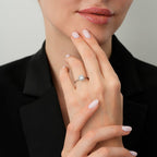 0,09 Carat Diamond Baguette Ring