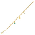 Gold Drop Chain Bracelet