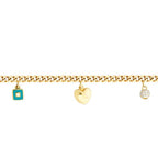 Gold Drop Chain Bracelet