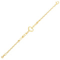 Gold Heart Chain Bracelet