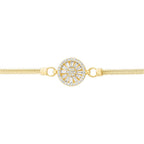 Gold Baguette Stone Chain Bracelet