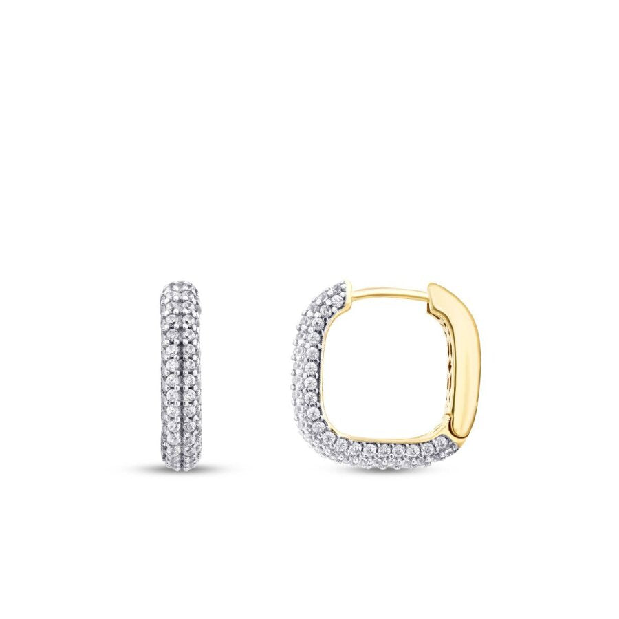 Gold Stone Earrings