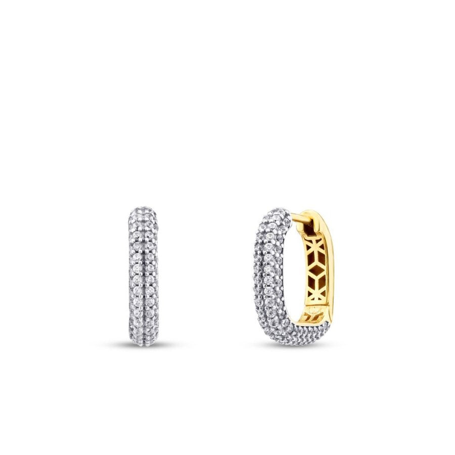 Gold Stone Earrings