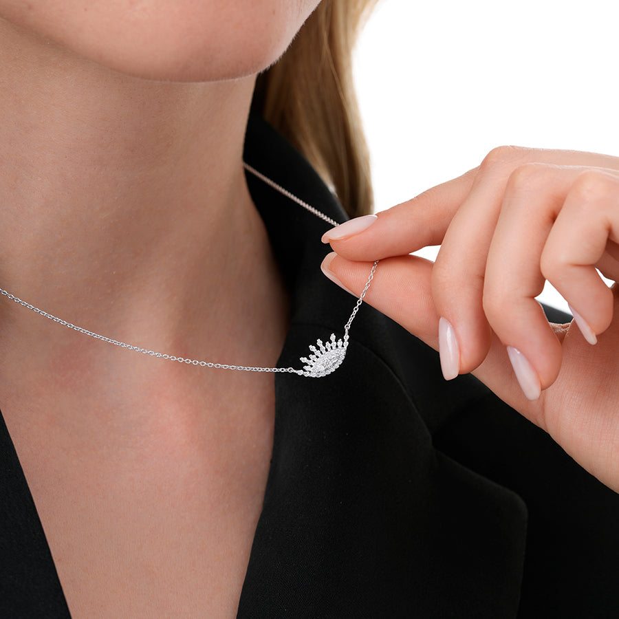 0,30 Carat Diamond Eye Necklace