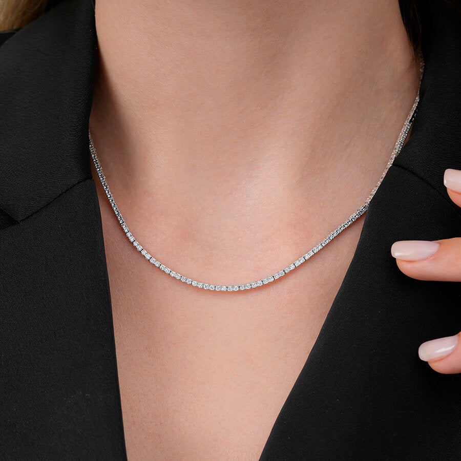 1,69 Carat Diamond Eternity Tennis Neckband