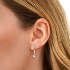 0,21  Carat Diamond Baguette Earrings