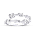 0,27 Carat Diamond Baguette Ring