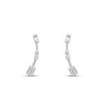 0,21  Carat Diamond Baguette Earrings