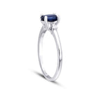 0,91 Carat Diamond Sapphire Ring