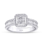 0,74 Carat Diamond Baguette Ring