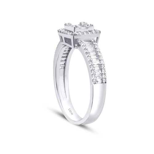0,74 Carat Diamond Baguette Ring