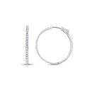0,74 Carat Diamond Hoop Earrings