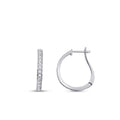 0,71 Carat Diamond Hoop Earrings