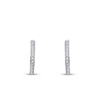 0,71 Carat Diamond Hoop Earrings