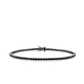 3,04 Carat Black Stone Men's Tennis Bracelet
