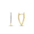 Gold Marquise Earrings
