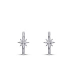 Gold Stone North Star Earrings