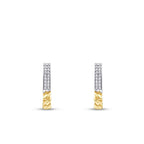 Gold Oval Chain Earrings
