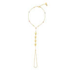 Gold Ball Star Hand Chain Bracelet