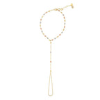 Gold Ball Paperclip Chain Hand Chain Bracelet
