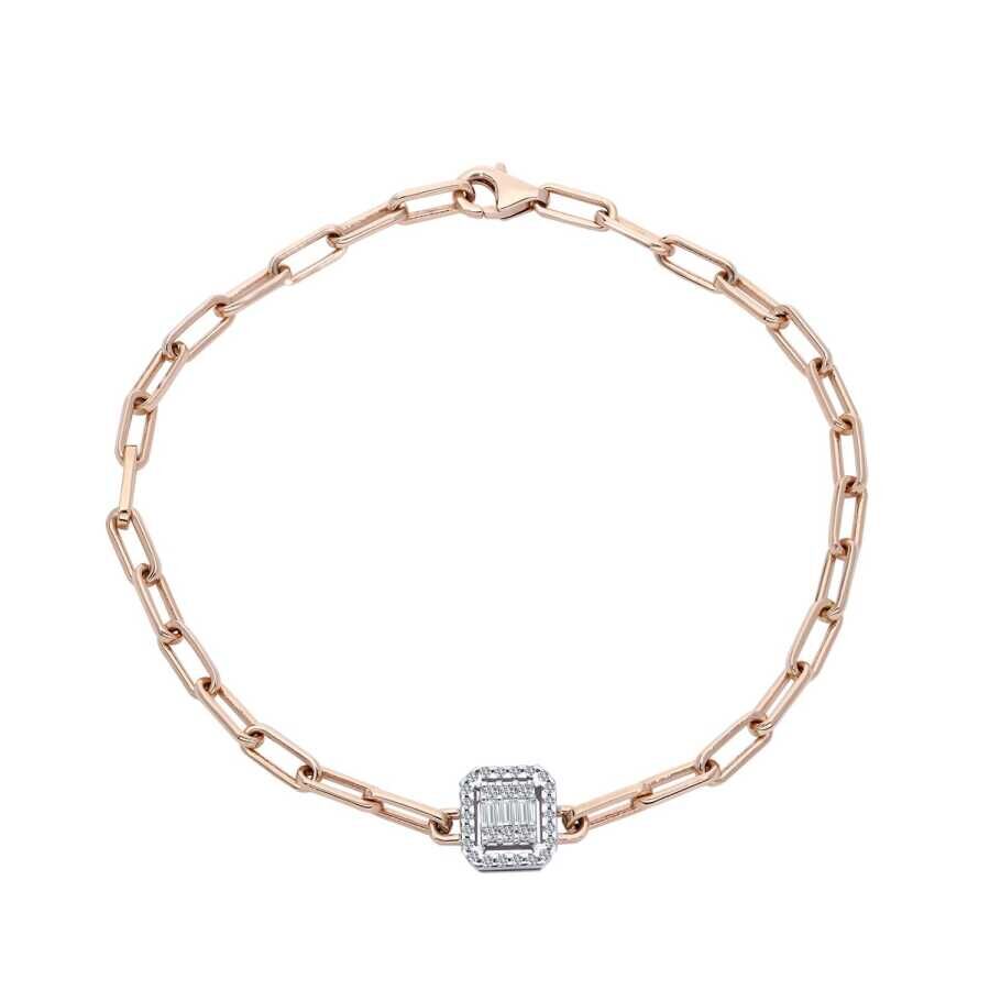 0,17 Carat Diamond Baguette Bracelet