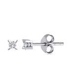 0,10 Carat Diamond Men's Earrings
