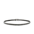 3,37 Carat Black Stone Men's Tennis Bracelet