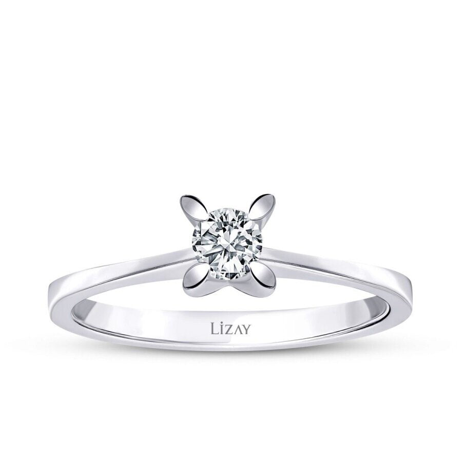 0,30 Carat Diamond Round Solitaire Engagement Ring