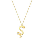 0,02 Carat Diamond Ş Letter Necklace