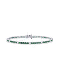 3.62 Carat Diamond Emerald Bracelet