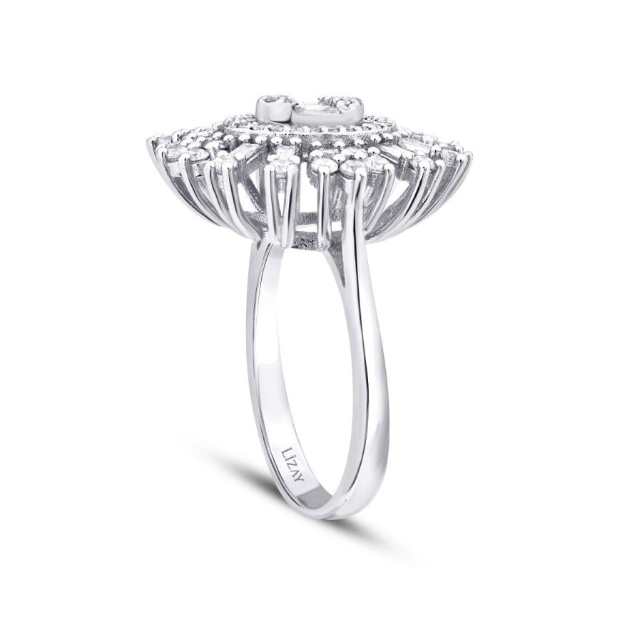 0,93 Carat Diamond Baguette Ring