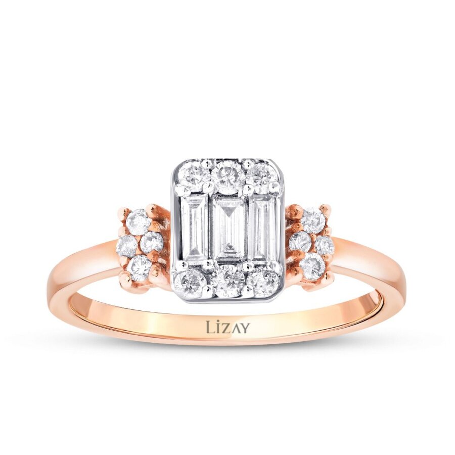 0,38 Carat Diamond Baguette Ring