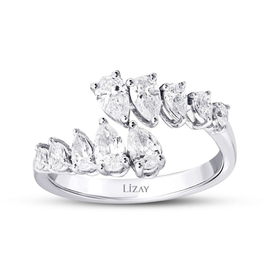 1,08 Carat Diamond Pear Ring