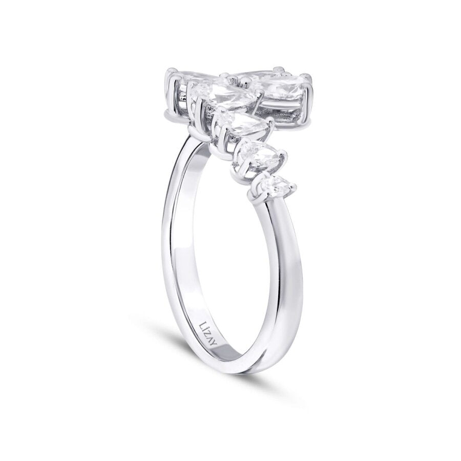 1,08 Carat Diamond Pear Ring