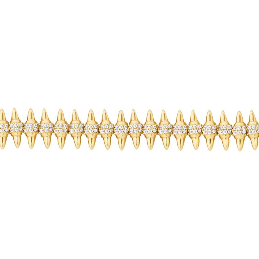 Gold Stone Nail Bracelet