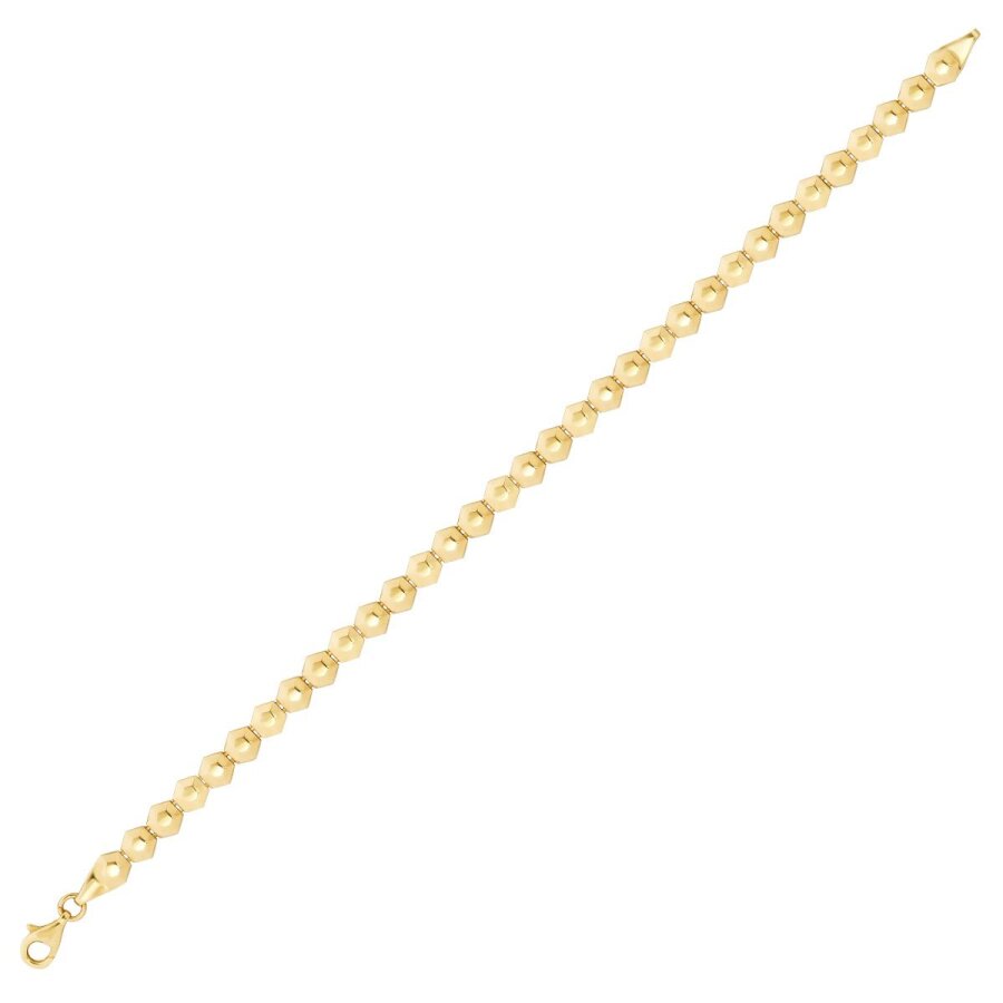 Gold Hexagon Bracelet