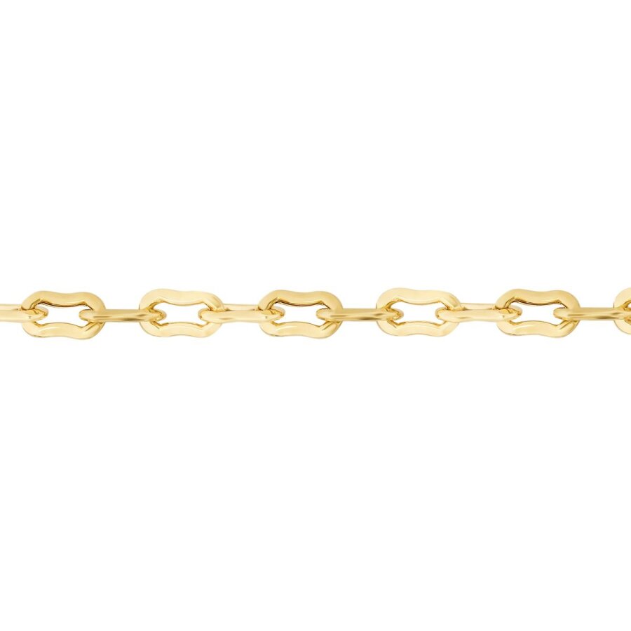 Gold Twisted Paperclip Bracelet
