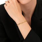 Gold Twisted Paperclip Bracelet