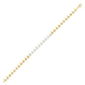 Gold Pear Stone Bracelet
