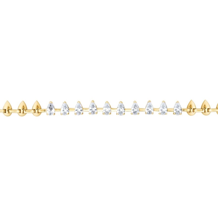 Gold Pear Stone Bracelet